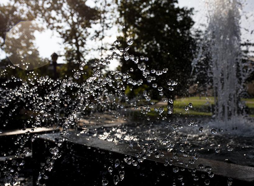 campus fountain